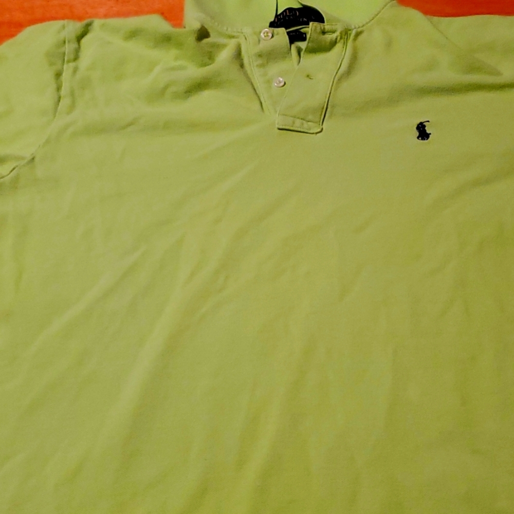 Lot of 2 neon Polos, one lemon, one lime